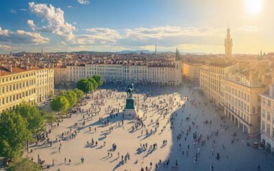 Guide pour visiter Lyon : La Place Bellecour, le cœur battant de Lyon et ses monuments incontournables